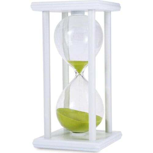 30/60 Mins Hourglass Sand Timer For Kitchen School Modern Wooden Hour Glass Sandglass Sand Clock Tea Home Decoration Gift