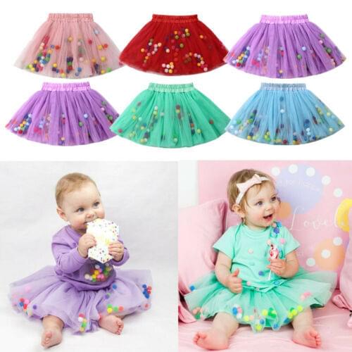 2019 Cute Kids Baby Girls Dancewear Tutu Tulle Skirt Pettiskirt Ballet Party Fancy Dress
