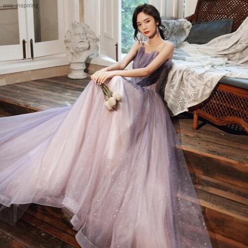 Awe-inspiring Evening Dress 2021 New Banquet Looks Thin Adult Ceremony Annual Meeting Dignified Noble Temperament Long Section