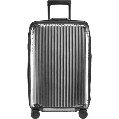 PVC Transparent Suitcase Covers Zipper Travel Luggage Cover Elastic Cloth Dusproof Suitcase Protective Covers Travel Accessories