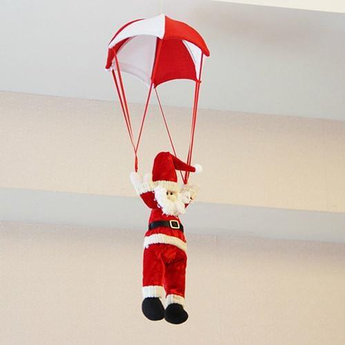 Christmas Home Ceiling Decorations Parachute Santa Claus Smowman New Year Hanging Pendant Christmas Decoration Supplies