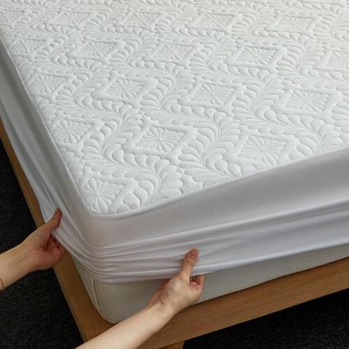 Bonenjoy Quilted Mattress Cover with Elastic Waterproof Bed Mattress Protector Single/Queen/King Size Mattress Covers180x200cm