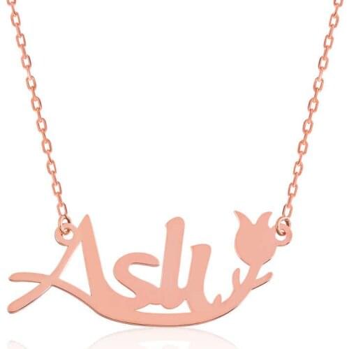 Tevuli 925 Sterling Silver Personalized Tulip Pattern Is Lady Necklace