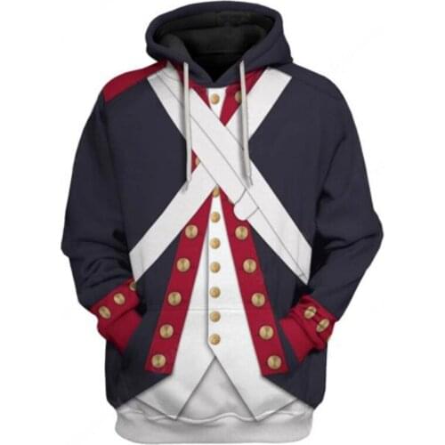 2021 Hot Women Men Historical 3D Print Hoodie Jacket Pullover Army Uniforms Sweatshirt Personalized Comfort Long Sleeves