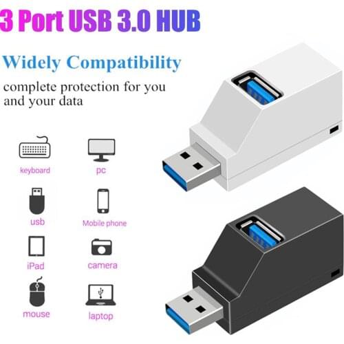 Mini 3 Ports USB 3.0 Splitter Hub High Speed Data Transfer Splitter Box Adapter For PC Laptop MacBook Pro Accessories