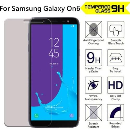 2PCS/lot 2.5D 9H Tempered Glass For Samsung Galaxy On6 Screen Protector Toughened Protective film for Samsung Galaxy On6 2018