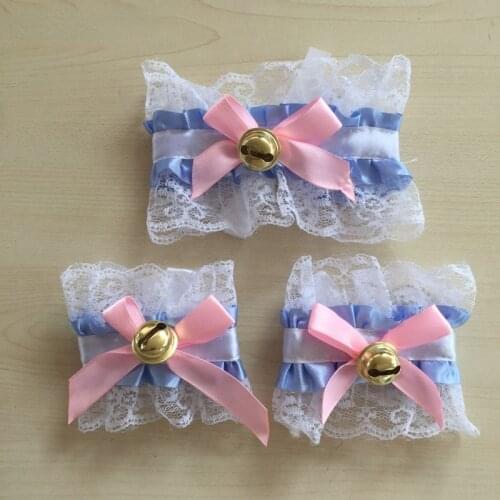 Cute Anime Cosplay Costume Accessories Sets Gothic Sweet Bowknot Lace Choker Necklace for Women Retro Lolita Cat Fancy Dress