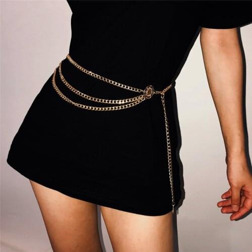 Sexy Vintage Multilayer Waist Belt Chain Long Tassel Coin Pendant Harness Bikini Beach Chain for Women Waistbands Body Jewelry