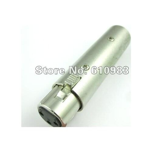 5 pieces/lot) Wholesale New 3 pin XLR female Jack to xlr plug Adapter connector