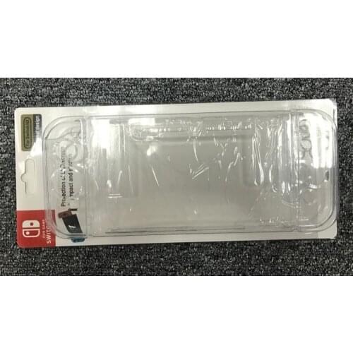 5pcs NS for nintendo switch joy-con game pad controller console tpu soft crystal hard plastic seperate protect case with package