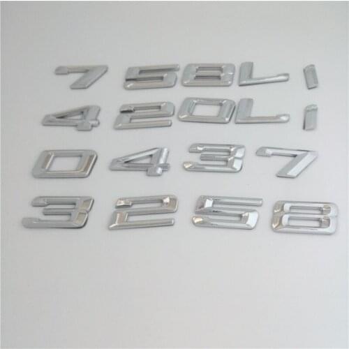 Car Styling 3D ABS Auto Car Emblem Badge Rear Trunk Logo Sticker For BMW 1 7 5 3 E46 E39 E90 E60 E36 E30 E34 E53 F30