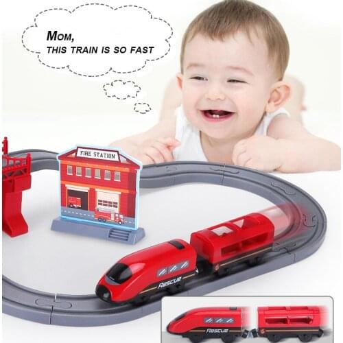 Big Size Train Model Bridge DIY Building Blocks Assembly Track Accessories Compatible Educational Bricks Toys For Children Gift