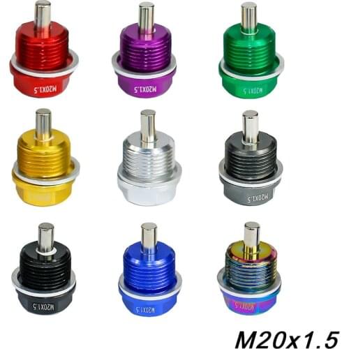 M20*P1.5MM Magnetic Oil Drain Plug Aluminum Bolt/Oil Sump drain plug For All other vehicles with 20x1.5 threaded