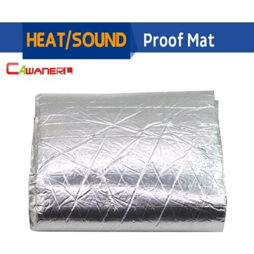 Cawanerl Aluminum Foil Car Truck SUV Body Sound Heat Insulation Mat Deadening Carpet Deadener Self-Adhesive 30CM X 100CM
