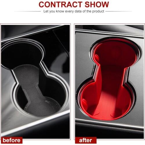 Center Water Cup Holder For Tesla Model 3 2020 Accessories Water Proof Coasters For Tesla Model Y Car Model3 Three