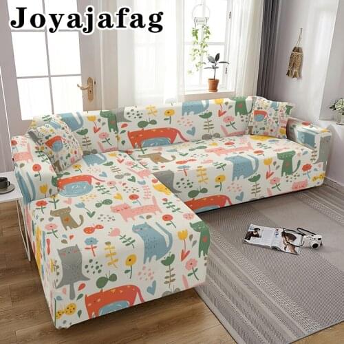 L-shaped Stretch Sofa Cover Washable Dust-proof Slipcover 1/2/3/4 Seater Elastic Couch Covers For Living Room Home Decorative