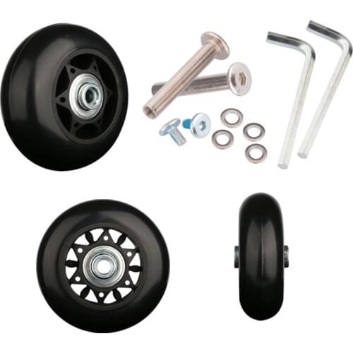 Trolley case universal wheel accessories password suitcase wheel caster aircraft wheel maintenance shock absorption 20 26 inch