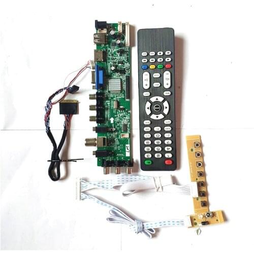 For LTN156AT09-H03/H02/H01/B02/001 DVB LVDS 40PIN 1366*768 HDMI-Compatible VGA AV TV 3663 universal LCD Controller board