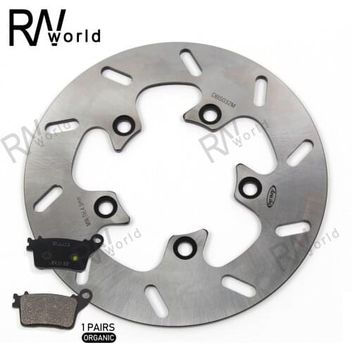 Motorcycle CNC Fixed Rear Brake Disc Rotors & Rear Brake Pad For SUZUKI GSX-R1000 GSX-R 1000 GSXR1000 2011 2012 2013 2014 2015