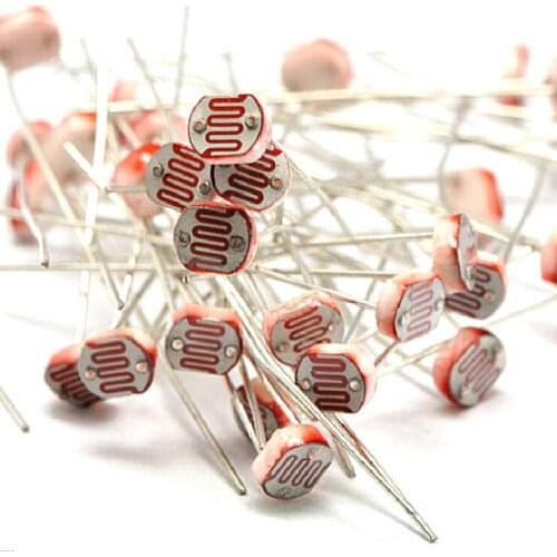 20Pcs/lot 5MM Photoresistor GL5537 LDR Photo Resistors Light-Dependent