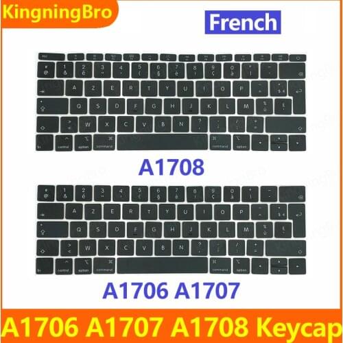 Laptop AZERTY French Keys Keycaps Key Cap Keyboards Scissor Repair for Apple Macbook Pro A1706 A1707 A1708 2016 2017 Years