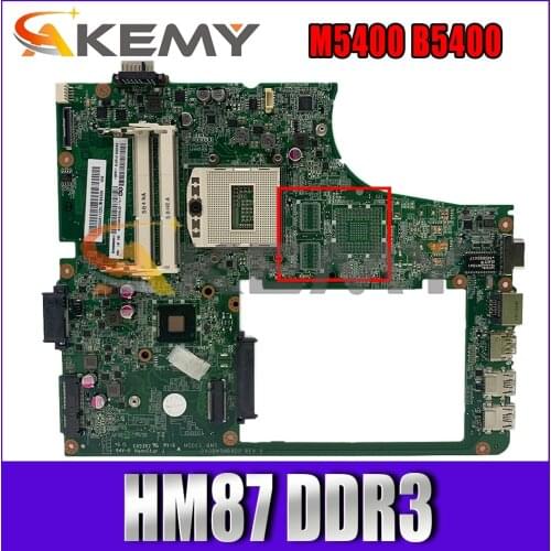 Akemy DA0BM5MB8D0 Motherboard For Lenovo M5400 B5400 Laptop Motherboard PGA947 HM87 DDR3 100% Test Work