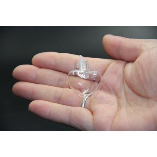 Mini Glass Bottle Pendant Rubber Plug Small Liquid Bottles Seal Jars Gifts Eco-Friendly Food Vials Bottles Wedding Gift 10pcs