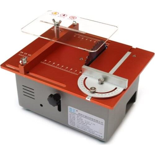 Multi-Function Precision Small Table Saw/Mini Woodworking Cutting Table/DIY Cutting Machine/Desktop Electric Saw/Home Wood Saw