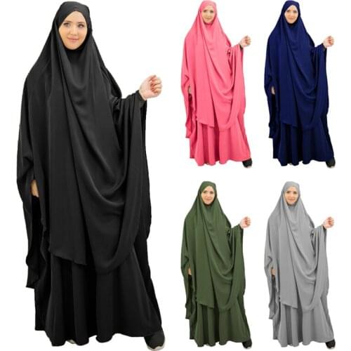 Ramadan Eid Muslim Prayer Garment Dress Women Abaya Jilbab Hijab Long Khimar Robe Abayas Islam Clothing Niqab Djellaba Burka
