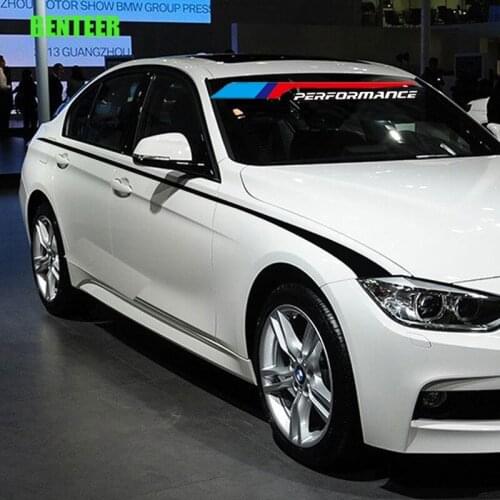 2pcs power car windscreen windshield sticker for BMW E90 E60 F30 F10 320 328 330 520 E36 E70