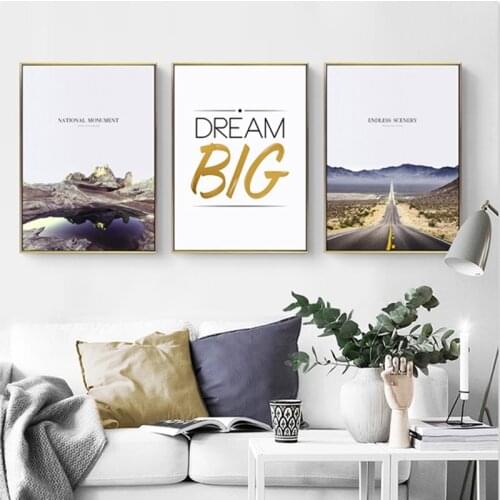 Villatic Landscape Wall Art Canvas Painting Lighthouse Quotes Nordic Posters and Prints Wall Pictures for Living Room Home Decor