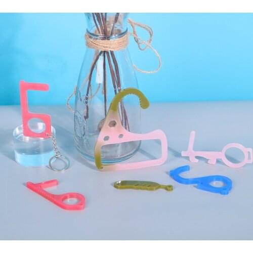 NOT AS LONG diy Epoxy mold 9 non-contact keychain molds 9 styles can choose non-contact keychain handmade mirror resin mold