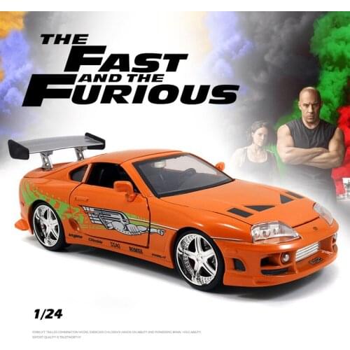 2021 new 1:24 TOYOTA Supra 1995 alloy toy car Diecasts & toy vehicles model car miniature model car toys for children