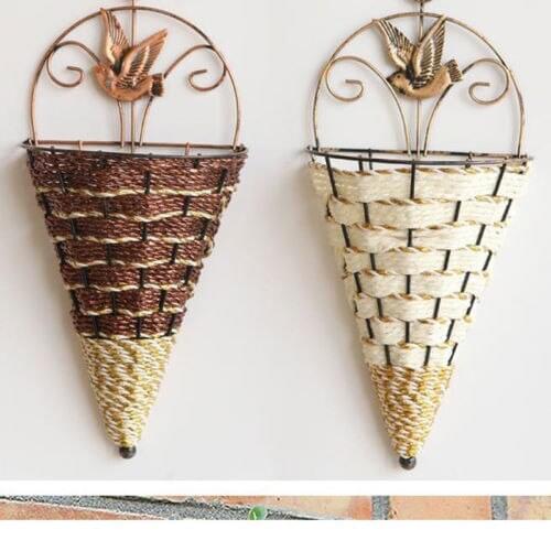 New Creative Design Home Art Flower Pots Wall Hanging Green Plant Wall Conical Shape Hanging Planter Pot Flower Holder Ornament