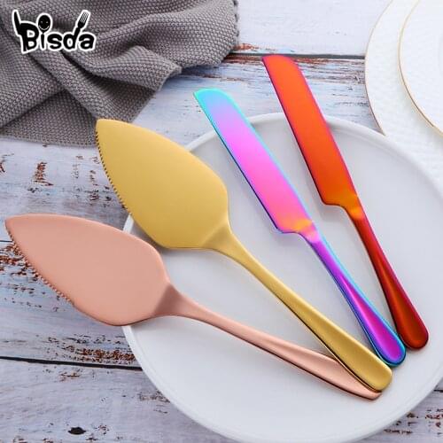 Cake Knife Shovel Set Stainless Steel Pizza Server Spatula Bread Serving Knife Dessert Transfer Cutlery Pastry Tools Birthday