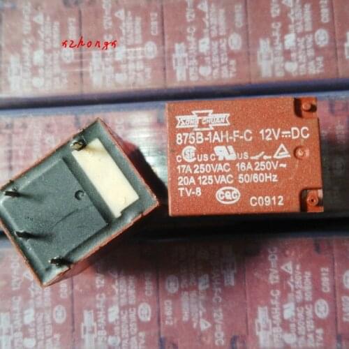 Original relay 875b-1ah-f-c-12v 4-pin
