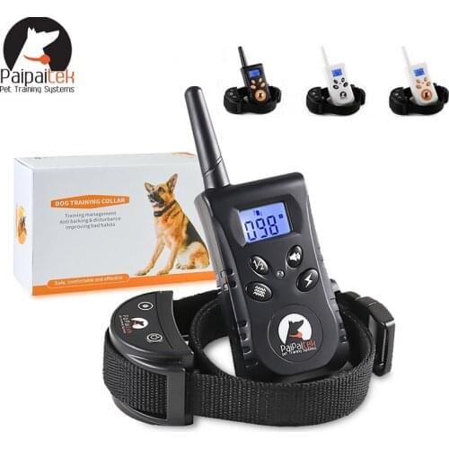 Rechargeble Dog Shock Collar 550 yd Safe Effective Range Dog Bark Control Collar 45 Days Running Time for Small and Medium Dogs