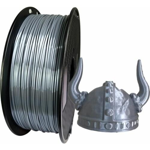 Silk Silver PLA Filament 1.75mm 1000g 3d Printer Filament Silky Shine 3d Pen Printing Materials Shiny Metal Metallic