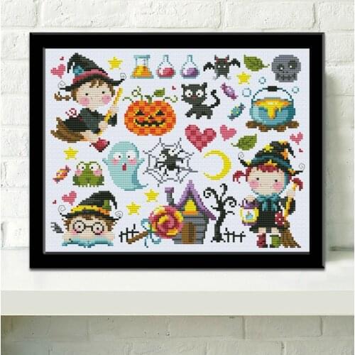 S0-3152 DIY Craft Stich Cross Stitch Package Cotton Fabric Needlework Embroidery Crafts Counted Cross-Stitching Kit