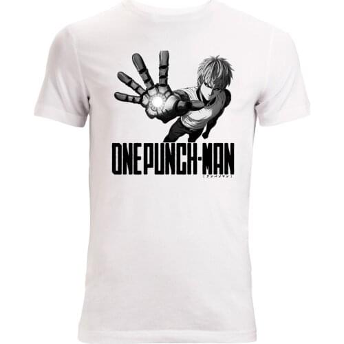 High Quality Casual Printing Tee One Punch Man Genos Artwork Anime Manga Mens (womans Available) T Shirt White Summer T-shirt