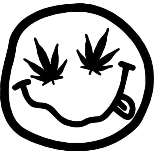 15.9X15.3CM Creative Art Smile Car Window Trunk Decoraiton Stickers Vinyl Decals