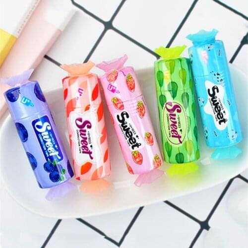 1pc Creative Colorful Cute Candy Shape Correction Tape, Office Supplies Students Gift Corrector Stationery