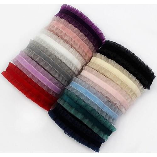 1Yard 20mm Lace Trim Elastic Band For Women Garment Dress Accessorires Handmade Sewing Underwear Materials Supplies