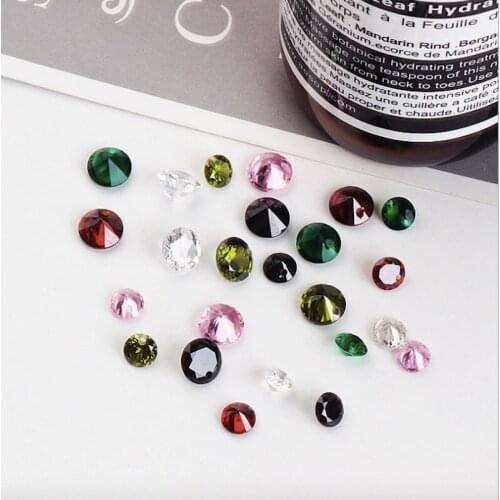 10pcs/lot colorful Bling Fashion cork base rhinestone Charm for Hair Accessories DIY Jewelry Accessories necklace material