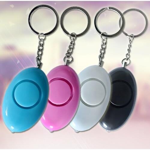 120dB Self Defense Anti-rape Device Dual Speakers Loud Alarm Alert Attack Panic Safety Personal Security Keychain Bag Pendant