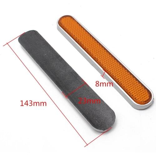 2pcs Universal Fit All Motorcycle Car Front Fork Leg Reflector Reflective Maker Sticker Plastic For Harley