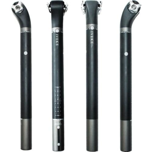 2016 IVEKE MTB seatpost road bike seat tube carbon fibre bike seatpost bike parts 27.2/30.8/31.6*350/400mm 5/20degrees