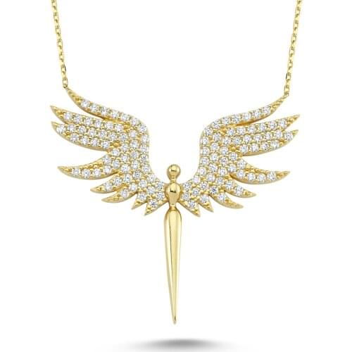 925 Sterling Silver Angel Design Pendant, Necklace