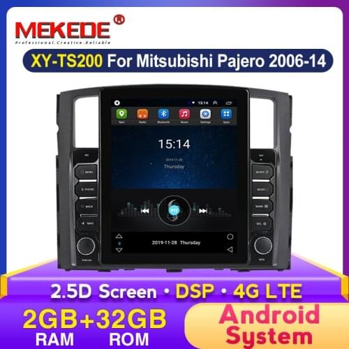 MEKEDE Car DVD GPS Multimedia Player For Mitsubishi Pajero 2006-2014 Autoradio Stereo Audio Video DSP IPS Screen Head Unit Wifi