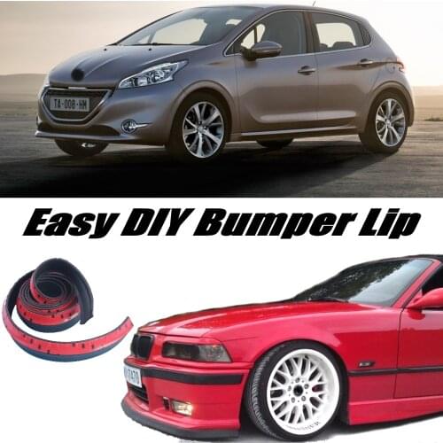 Bumper Lip Deflector Lips For Peugeot 208 307 306 308 301 Front Spoiler Skirt For Car View Tune / Body Kit / Strip